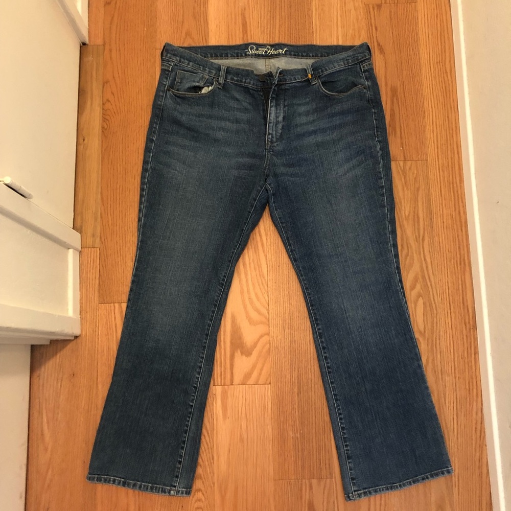 Medium/Dark Wash Bootcut Jeans